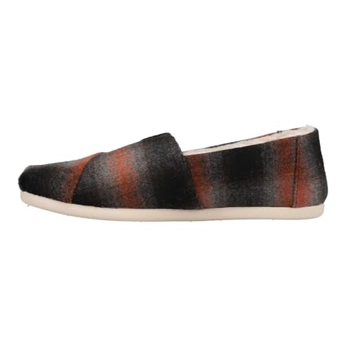 TOMS Men's Alpargata Recycled Cotton Canvas” Loafer Flat, Red Abstract, 8 - Image 4