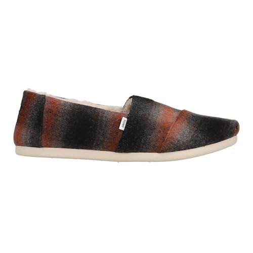 TOMS Men's Alpargata Recycled Cotton Canvas” Loafer Flat, Red Abstract, 8 - Image 2