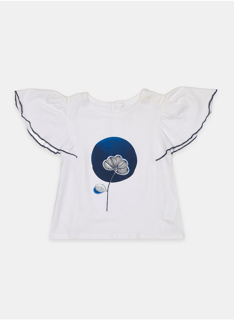 OBAIBI White T-Shirt for Boys  - Image 1
