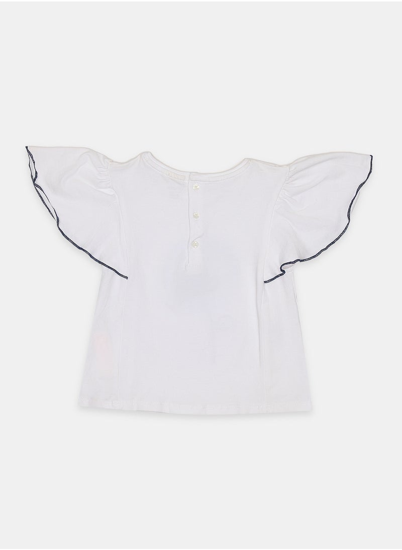 OBAIBI White T-Shirt for Boys  - Image 2