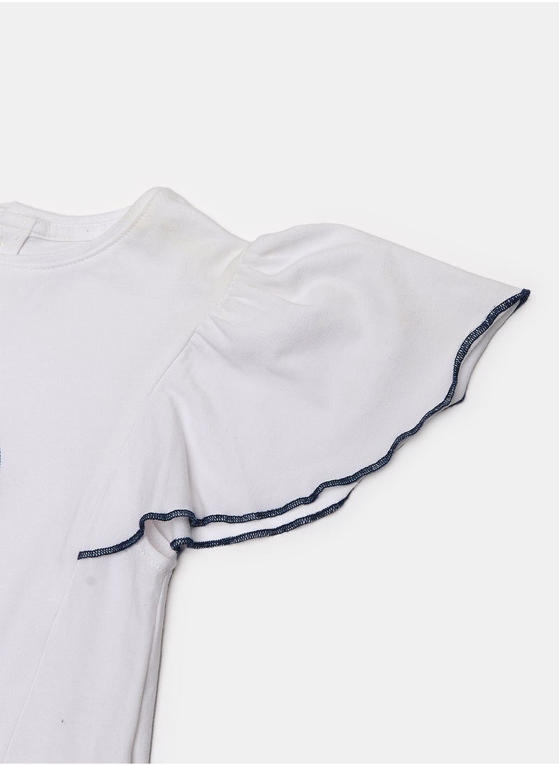 OBAIBI White T-Shirt for Boys  - Image 3