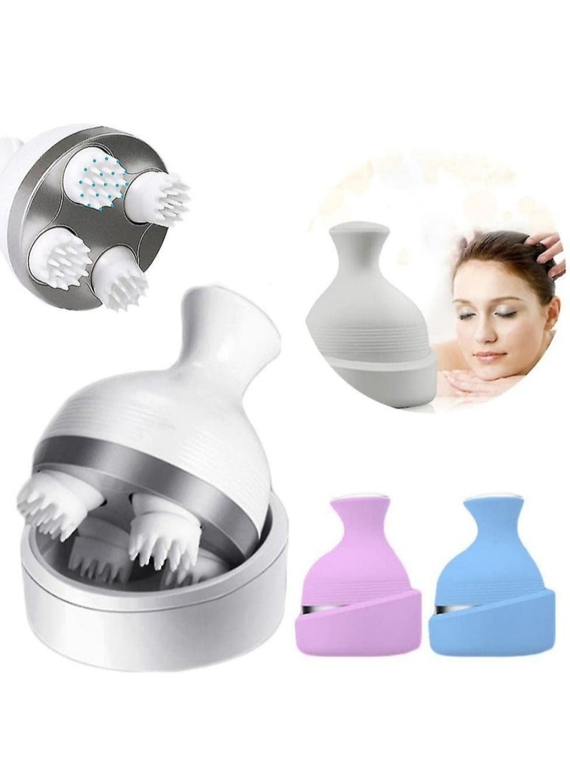 Generic Electric Scalp Massager Handheld Head Massager with 4 Deep Tissue Massage Heads Stimulate Hair Growth Stress Relief Full Body Massage  - Image 1