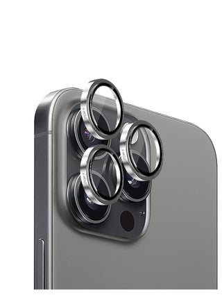 Ultra Slim camera lens protection from X-Wolf For iPhone 16 pro max/16 pro , resistant to scratches and fingerprints High clarity when taking pictures as well as a mounting template to make it easier to install- titanium grey color - pzsku/Z12873D703F540E1C42B1Z/45/1746452183/602ab02d-22ed-4323-8b2c-3d4a13eecdab