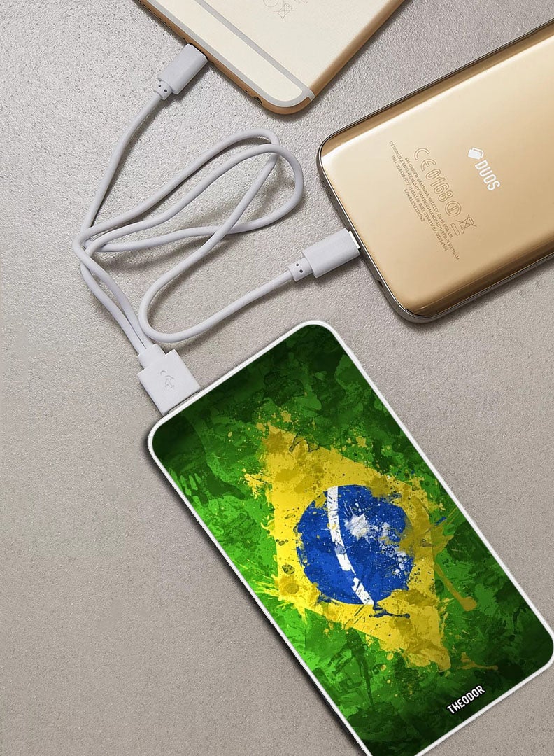 Theodor 10,000 mAh Super Fast Charging Ultra Compact Power Bank with Quick Charge & Power Delivery, Portable Charger For iPhone and Android Brazil - Image 2