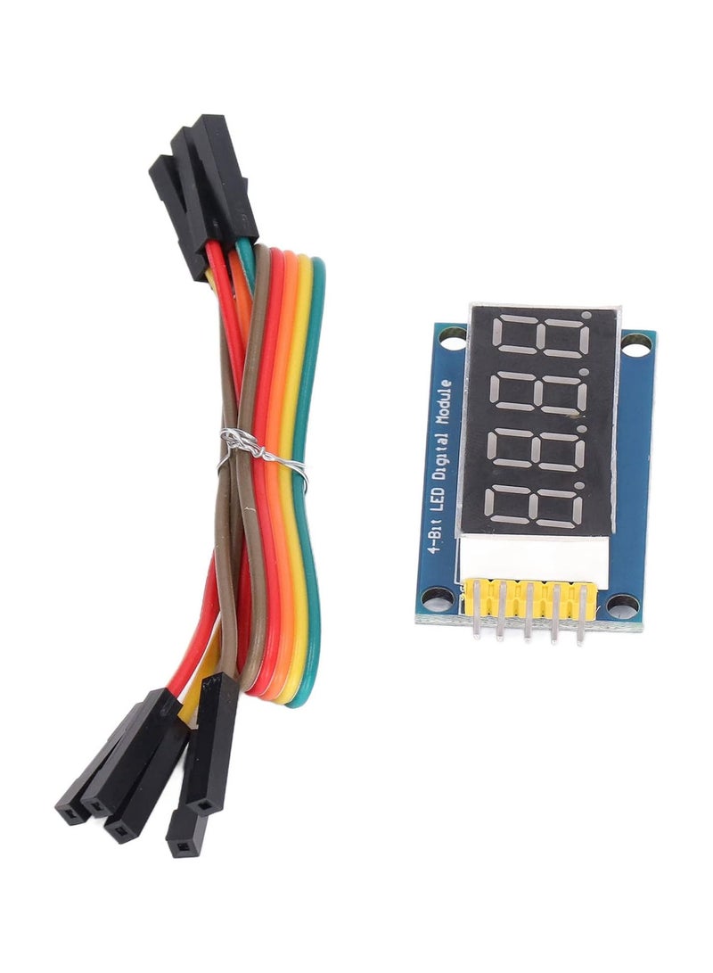GGOOT 3.3V‑5V 4 Digit LED Display Module 74HC595 Driver Adjustable Digital Tube Module with Jumper - Image 4