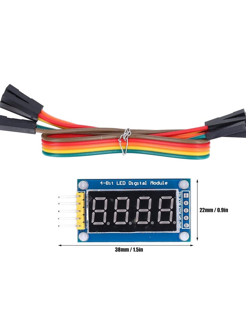 GGOOT 3.3V‑5V 4 Digit LED Display Module 74HC595 Driver Adjustable Digital Tube Module with Jumper - Image 2