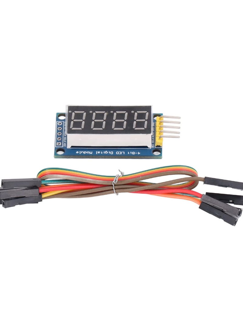GGOOT 3.3V‑5V 4 Digit LED Display Module 74HC595 Driver Adjustable Digital Tube Module with Jumper - Image 5