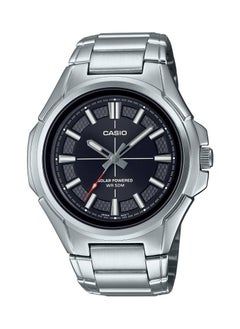 Analog Solar Black Dial Stainless Steel Men's Watch MTP-RS100D-1AV