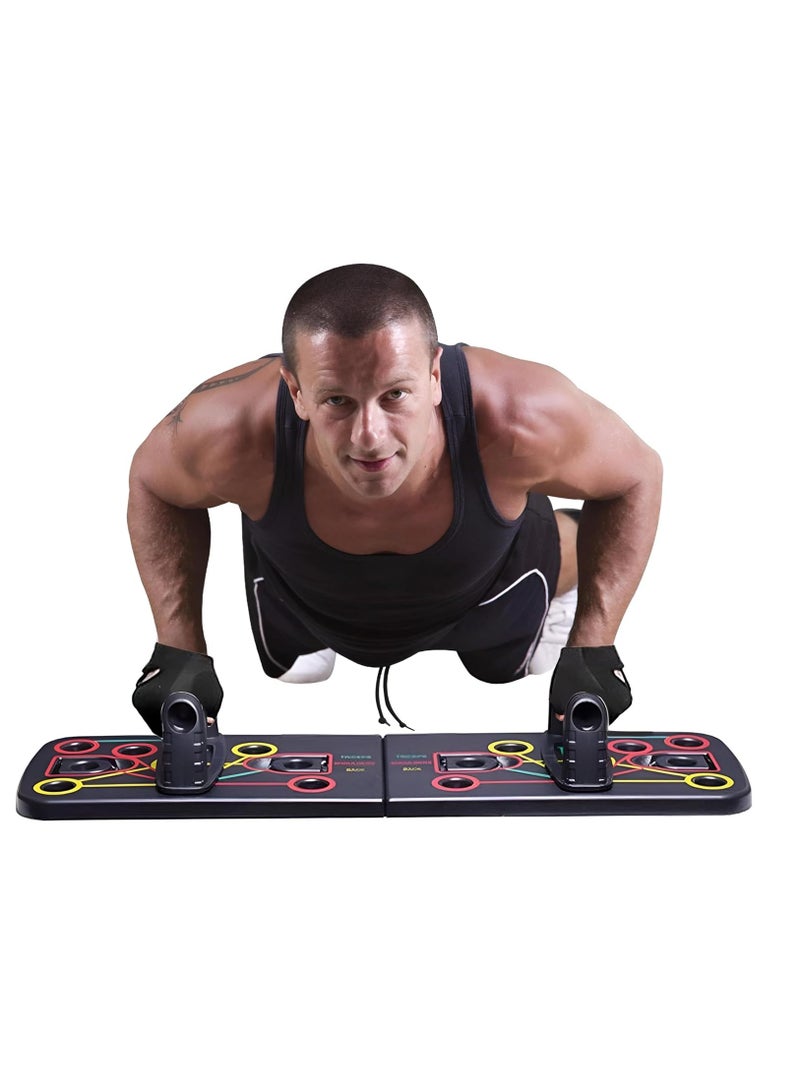 لوح تمرين ضغط متعدد الاستخدامات مع حبل سحب لتمرين الجسم، مثالي لتدريب القوة وتمارين المقاومة - Image 3