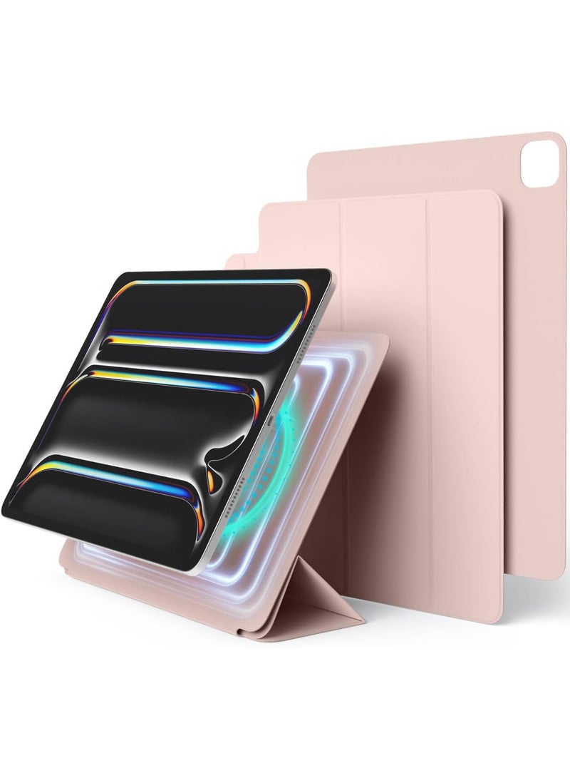Elago Magnetic Folio for iPad Pro 13 inch case M5/M4 (2025-2024) cover with Auto Sleep and Wake Function - Sand Pink - Image 1
