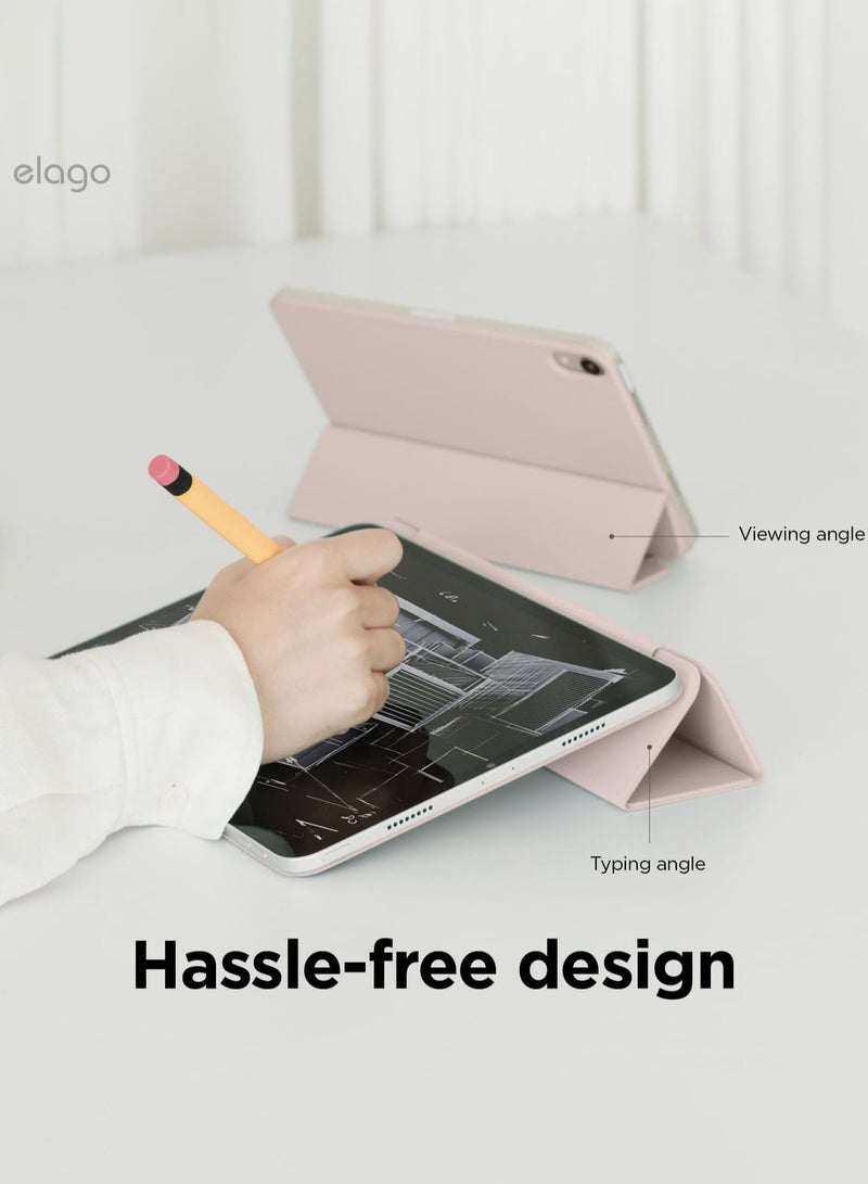 Elago Magnetic Folio for iPad Pro 13 inch case M5/M4 (2025-2024) cover with Auto Sleep and Wake Function - Sand Pink - Image 5