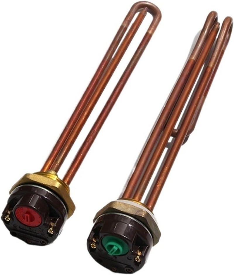 1pcs 250V Electric Water Heating Element 42MM Copper Thread Heater Thermostat Switch Controlling Probe 1.5KW2KW2.5KW3KW4KW - Image 1