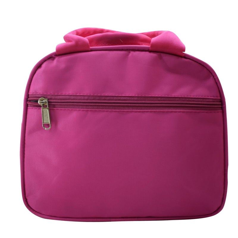 Asera Polycotton Insulated Lunch Bag for Kids, Tiffin Lunch Bag for Office/College/School, Lightweight, Durable Handles, Multiple Pockets (Unicorn Pink 1 Pc), 1 Litre - Image 3