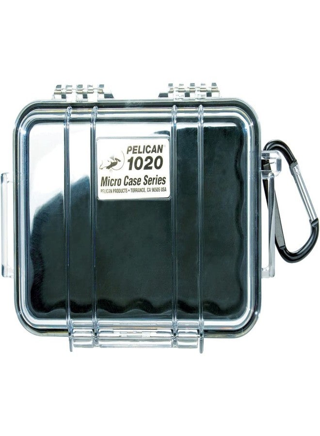Pelican 1020 Micro Case (Black/Clear) - Image 1