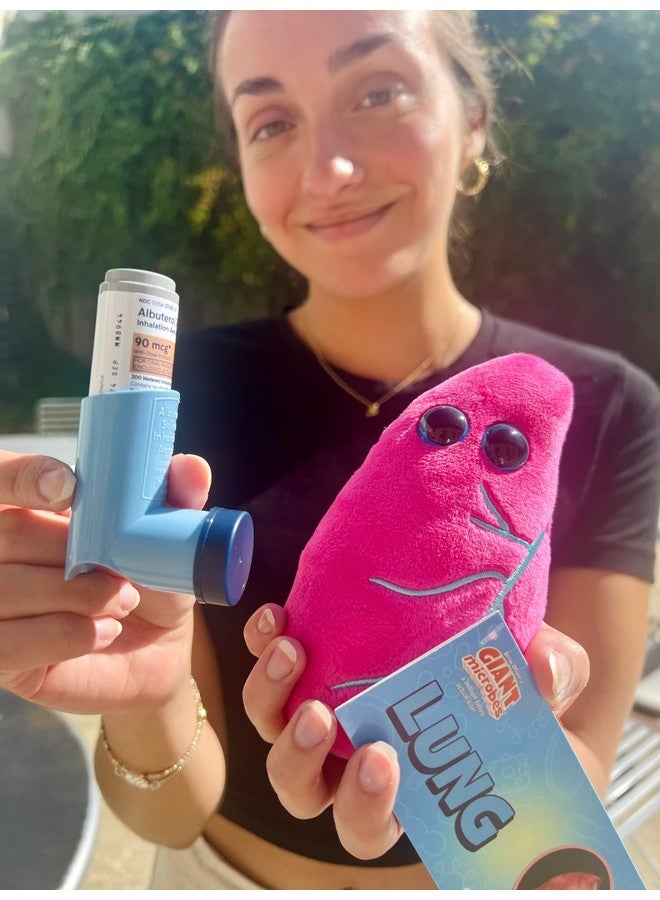 Giant Microbes GIANTmicrobes Lung Plush, Respiratory Therapist Gifts, Pulmonology Gifts, Respiratory Therapy, Lung Cancer Survivor Gift, Anatomy Model - Image 5