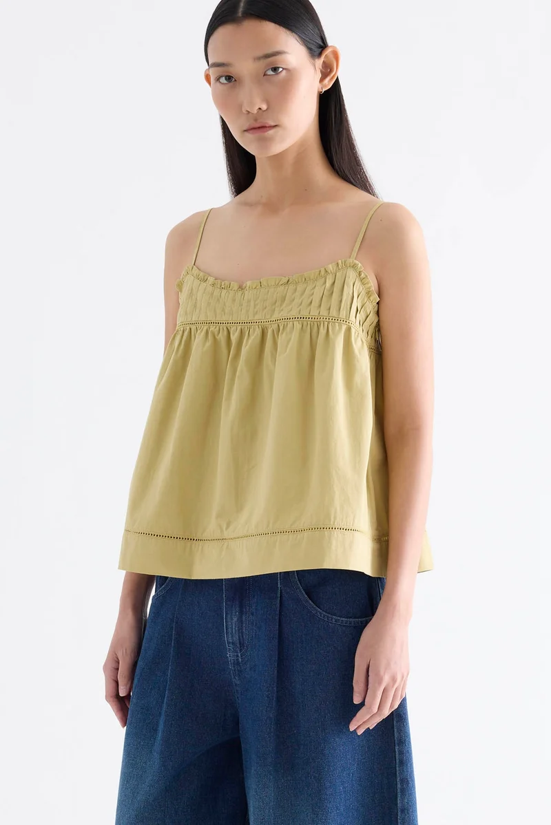 The Editor's Market Heidi Pin Tuck Empire Top