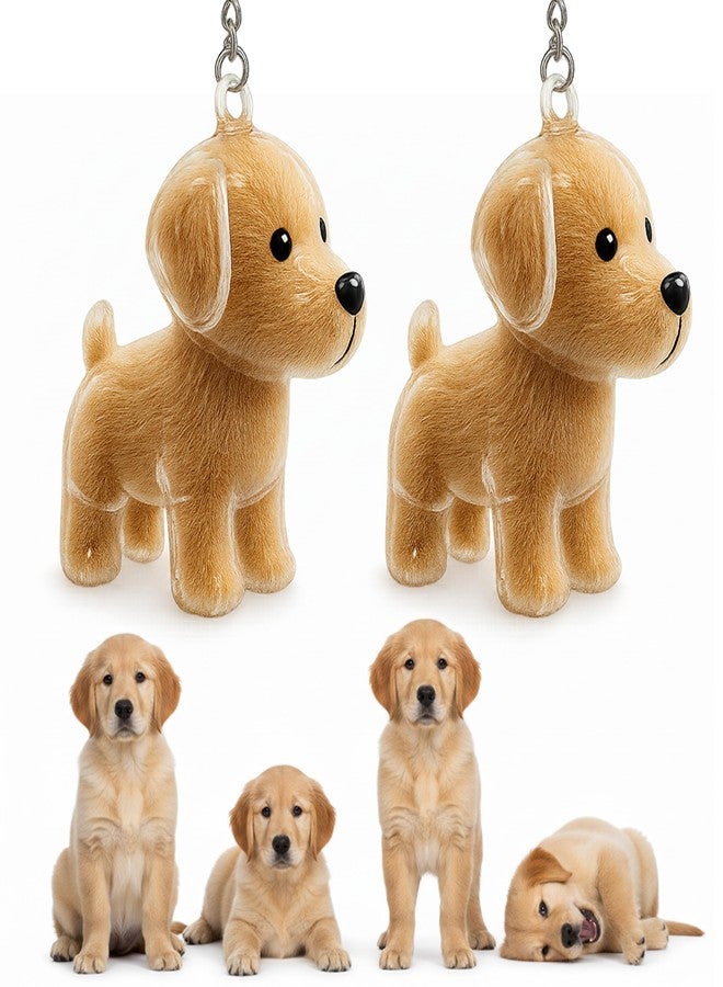 OGNWFUNK 2 Pcs Dog Fur Keepsake Keychains – Transparent Pet Fur Storage Charms, Memorial Hair Collectors to Keep Your Beloved Pet Close - Image 1