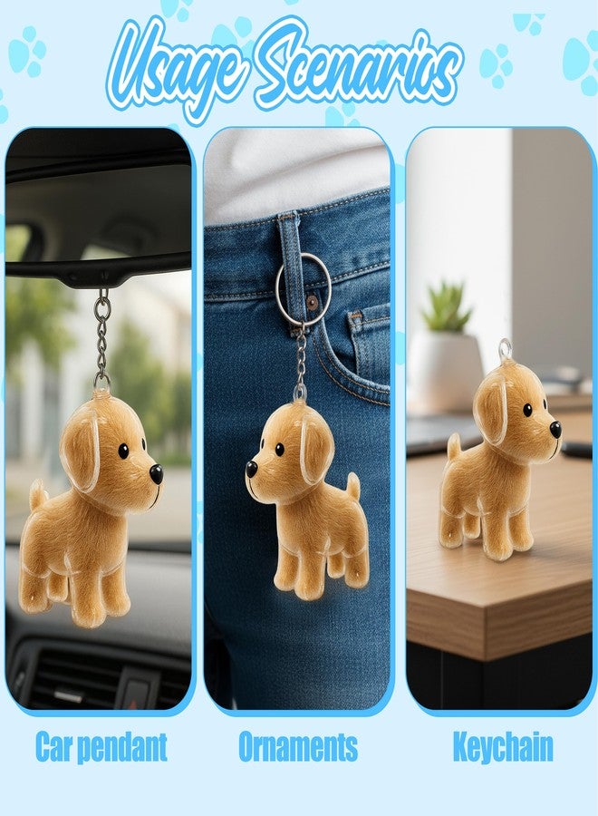 OGNWFUNK 2 Pcs Dog Fur Keepsake Keychains – Transparent Pet Fur Storage Charms, Memorial Hair Collectors to Keep Your Beloved Pet Close - Image 5