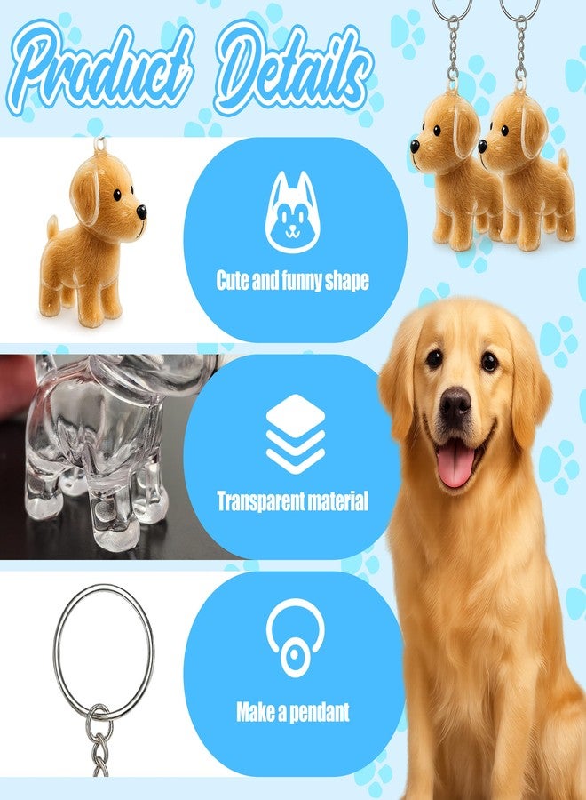 OGNWFUNK 2 Pcs Dog Fur Keepsake Keychains – Transparent Pet Fur Storage Charms, Memorial Hair Collectors to Keep Your Beloved Pet Close - Image 3