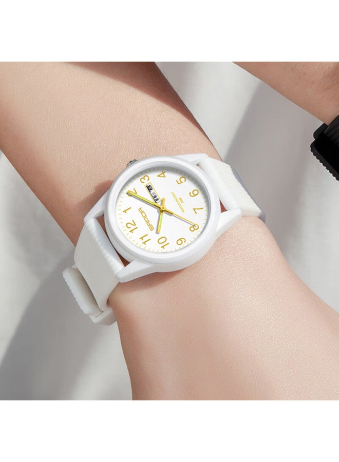 Sanda Watch For Men And Women, Students, Fashion Simple Design, Suitable For Middle School, High School Students, Civil Servant Exam, Waterproof Children's Quartz Watch - Image 1