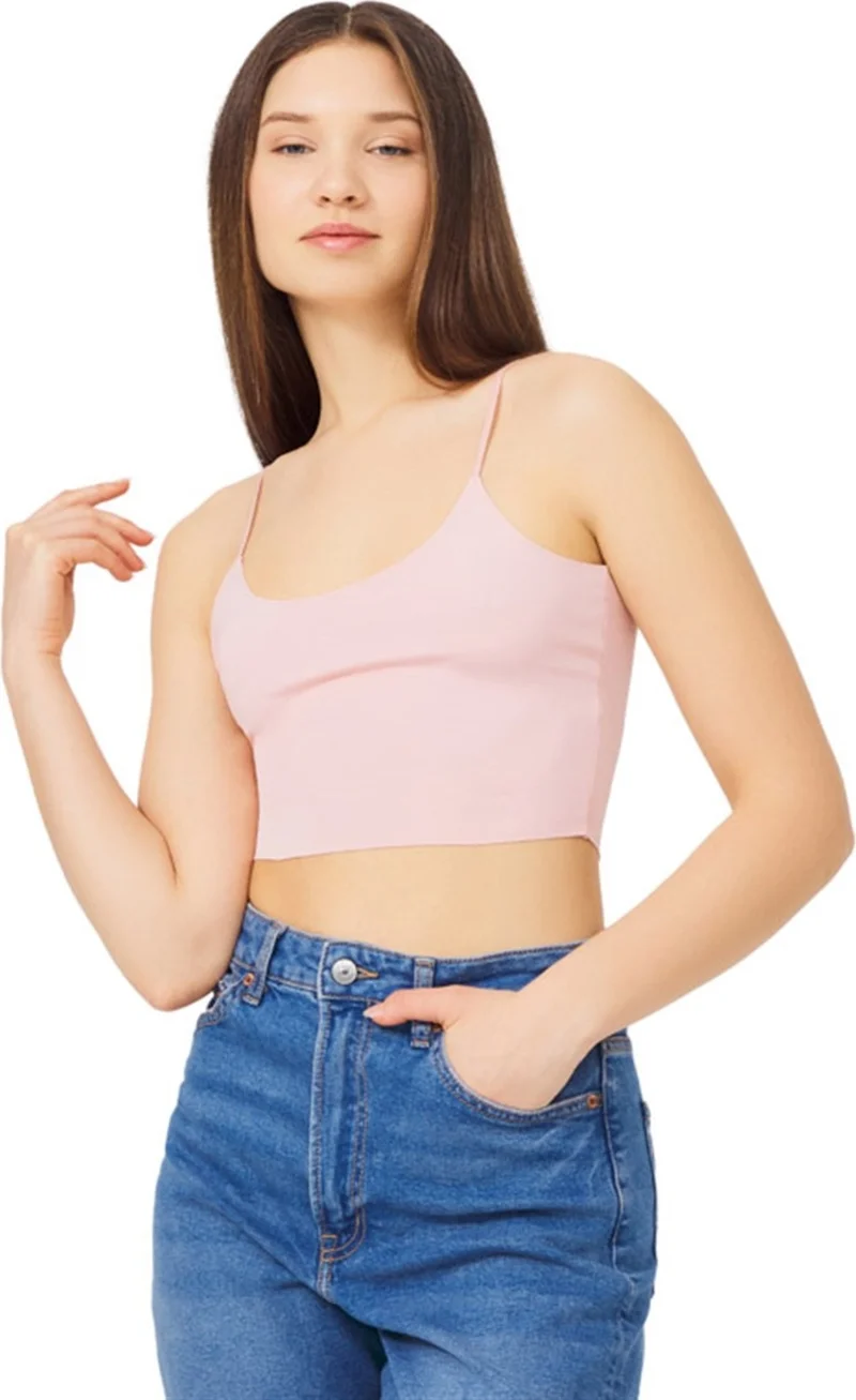 COTTONHILL Adjustable Thin Straps Laser Cut Crop Bustier 3 Pack-4