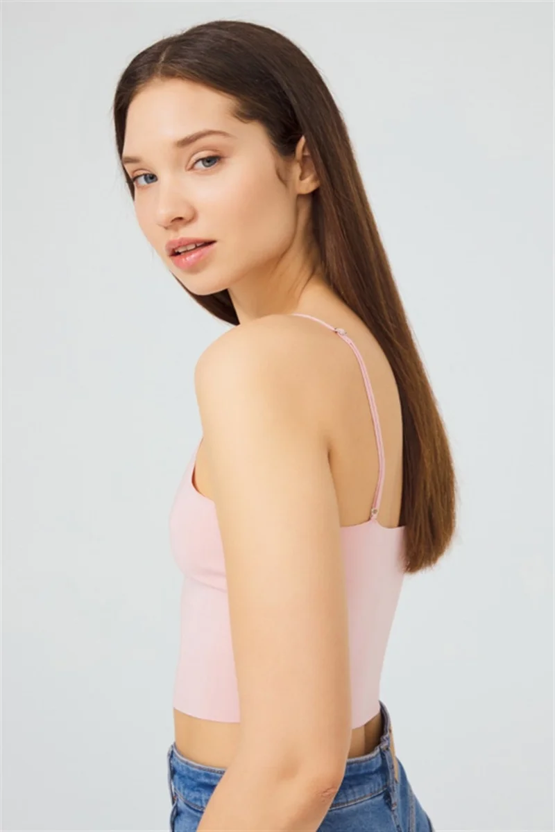COTTONHILL Adjustable Thin Straps Laser Cut Crop Bustier 3 Pack-4