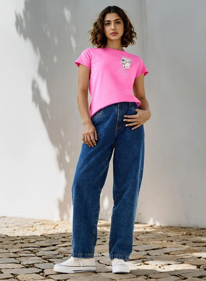 SP Characters Minnie Mouse Print T-shirt