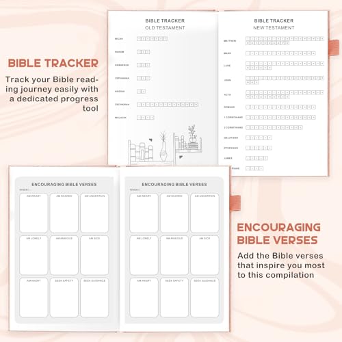 Zorblinx Bible Study Journal - Prayer & Christian Journals with Church Notes Notebook | Christian Gifts for Women with Bible Study Supplies & Devotional Journaling Kit, Pink - Image 4