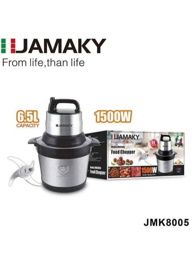 Jamaky Italy كبه وقطاعة مفرمة اللحوم والخضروات الجامبو من جاماكي بسعة 6.5 لتر وجهد 1500 وات (ايطالي)  - Image 1