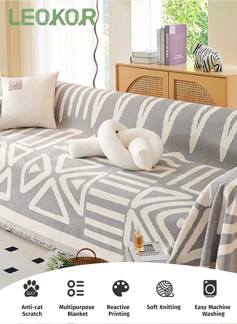 LEOKOR 3 Seat Sofa Slipcover Pets Protector Furniture Covers Soft Four Seasons Universal Sofa Slipcovers All-Inclusive Sofa Cover 180*300CM - Image 3