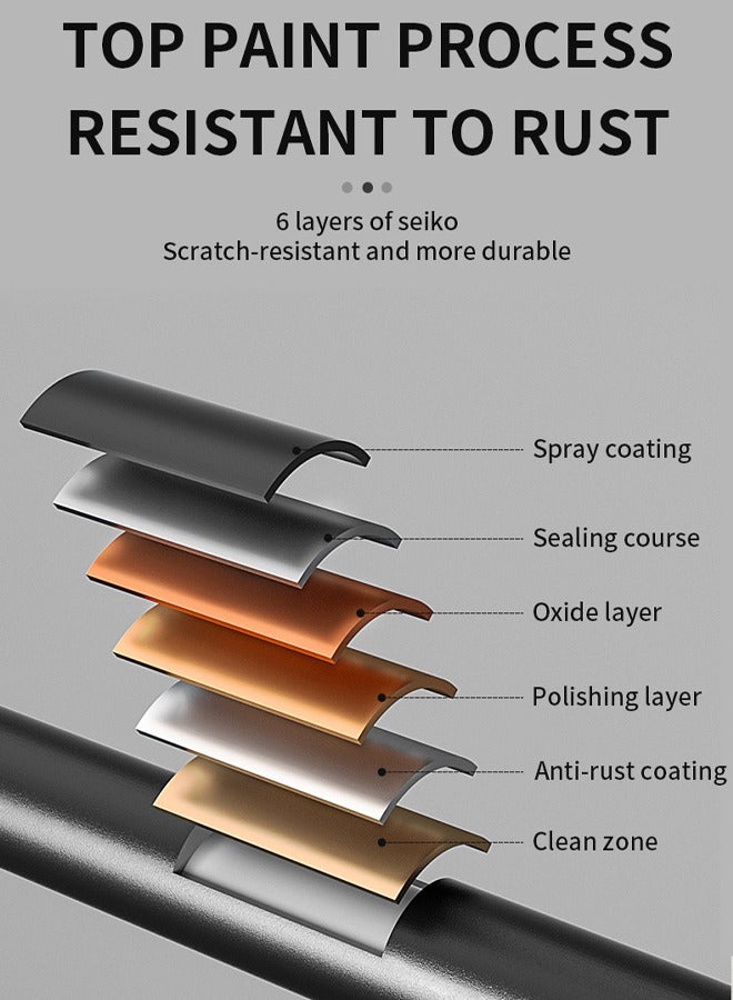 ريليو علاقة مناشف 40 سم، قابلة للطي، مثبتة على الحائط، تتضمن خطافين للمناشف، ملحق  المناشف، بدون ثقوب، تركيب بالثقوب، للحمامات، المغاسل، المطابخ، وحدات الإضاءة الموفرة للمساحة، الحمامات، أحواض الغسيل، قوية - Image 4