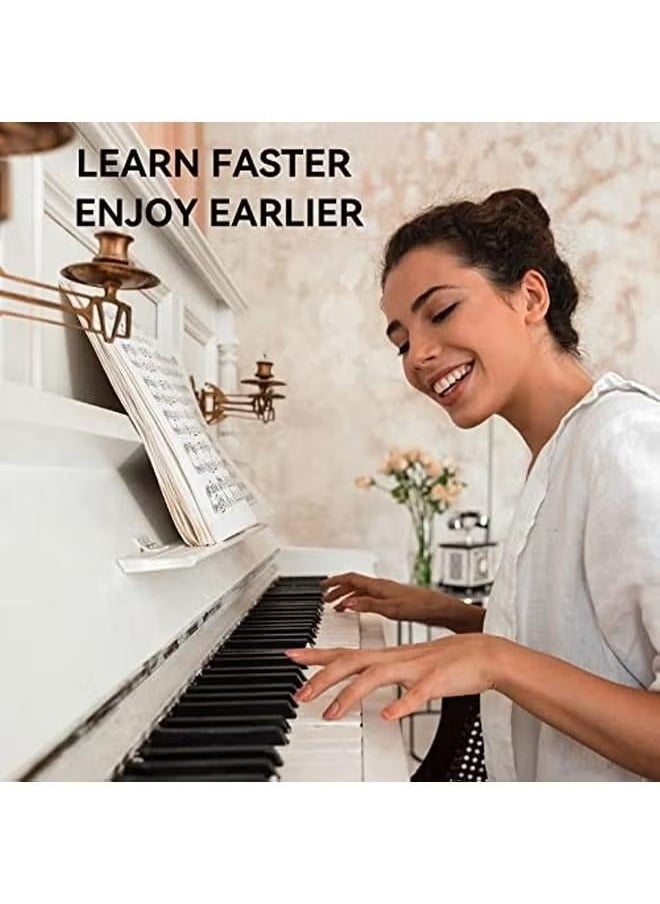 ماركة غير محددة دليل ملاحظات البيانو القابلة لإعادة الاستخدام للمبتدئين تسميات ملاحظة لوحة مفاتيح البيانو القابلة للإزالة للتعلم 88 مفتاحا بالحجم الكامل مصنوع من السيليكون لا حاجة لملصقات للأطفال  - Image 5