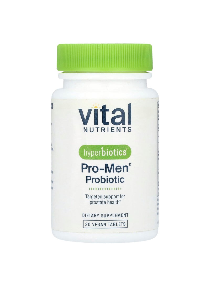 Vital Nutrients Hyperbiotics, Pro-Men Probiotic, 30 Vegan Tablets