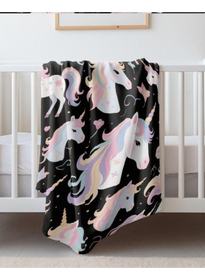 general Baby and children's cartoon flannel thin blanket (warm and comfortable, suitable for sleep, game use) 70cm*100cm