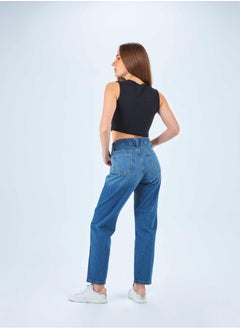 High-Waist Medium Washed Mom-Fit Jeans. - pzsku/Z1288272CFA87C9F3785BZ/45/_/1721563129/5c0baecc-3fcb-4d3c-badf-a8294c71512f