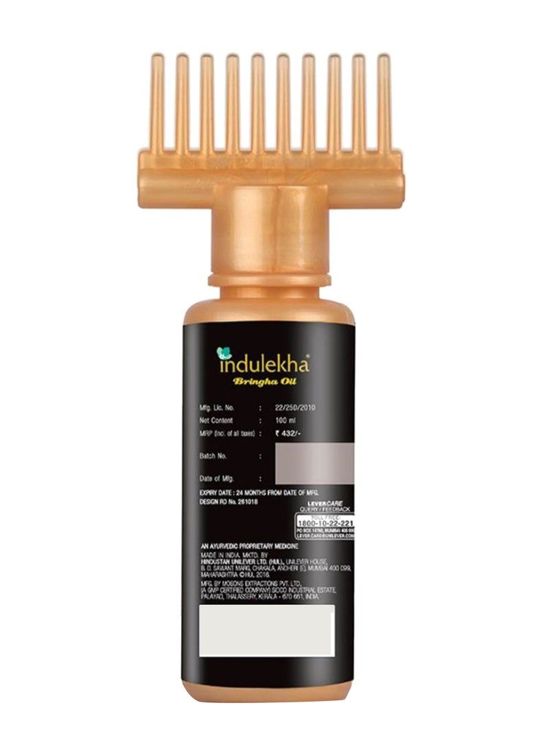 INDULEKHA Selfie Comb Dispenses Bringha Oil 100ml - Image 3