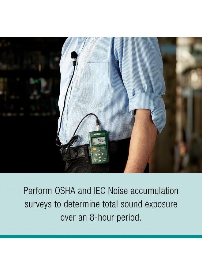 Extech SL400 Personal Noise Dosimeter with USB Interface - Image 4
