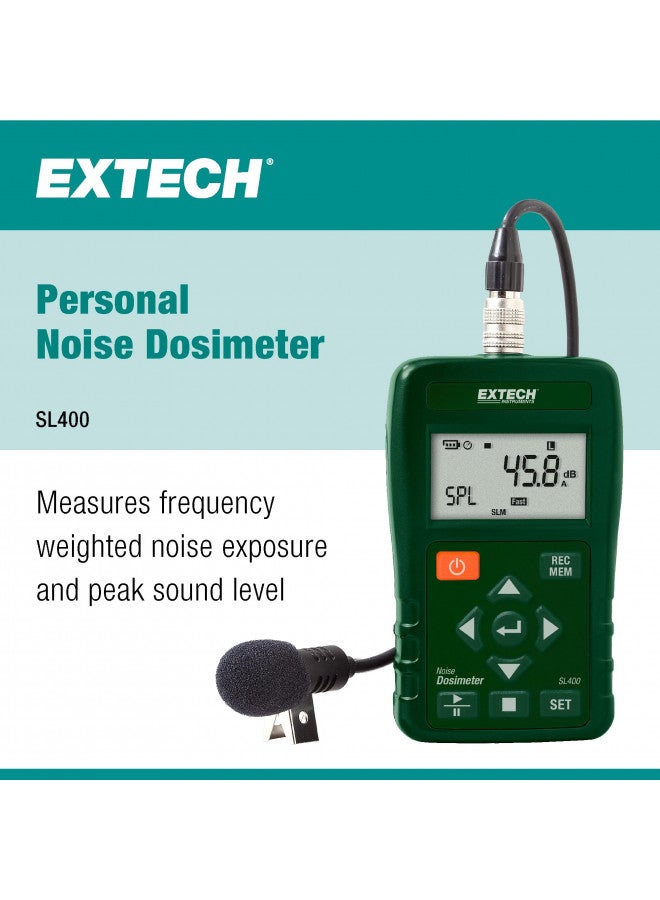Extech SL400 Personal Noise Dosimeter with USB Interface - Image 2