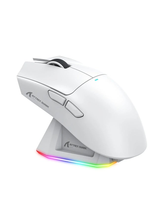 Generic Lightweight Attack Shark X11 Mouse PAW3311 Esports Gaming Three Mode Wireless Bluetooth Mouse Rechargeable RGB Base-Color:Attack Shark X11 Three-mode Mouse Black With RGB Charging Stand  - Image 5