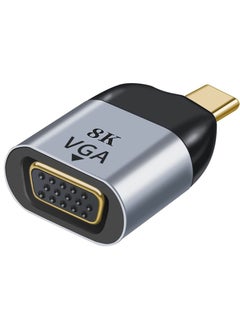 SANMUGEED USB C to VGA Adapter, USB Type C (Thunderbolt 3) to VGA Adapter Male to Female Converter 8K 60HZ Compatible for Cellphone/PC/Projector/Monitor  - Image 1