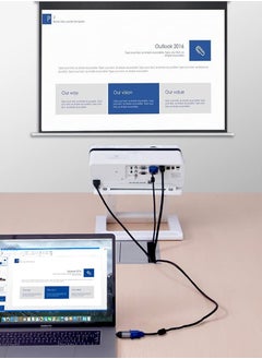 SANMUGEED USB C to VGA Adapter, USB Type C (Thunderbolt 3) to VGA Adapter Male to Female Converter 8K 60HZ Compatible for Cellphone/PC/Projector/Monitor  - Image 4