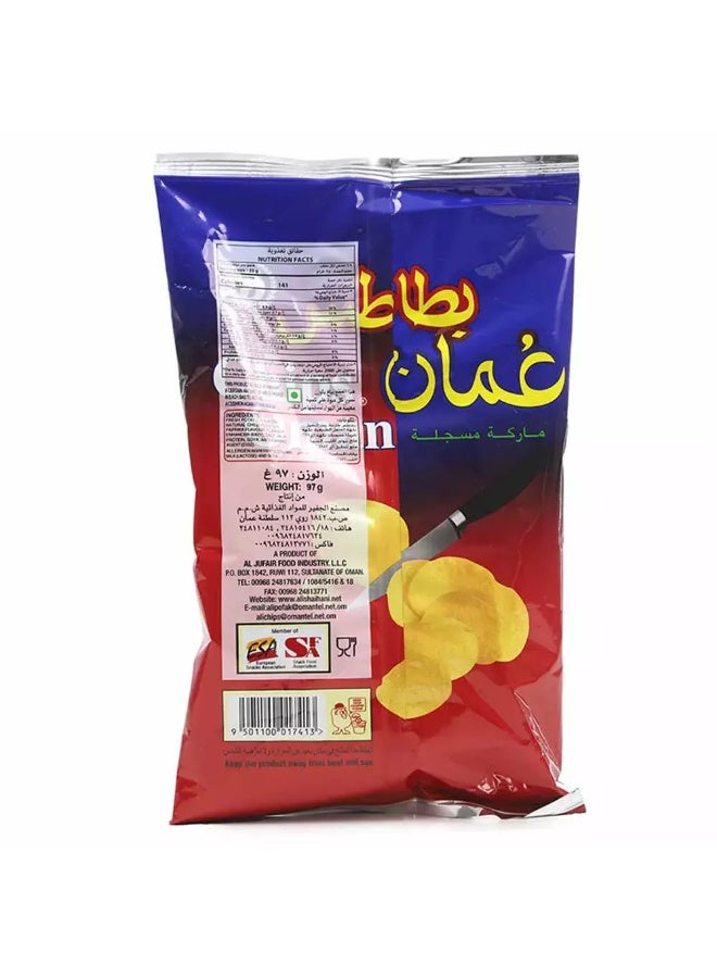Oman Chilli Flavour Potato Chips 97gms - Image 2