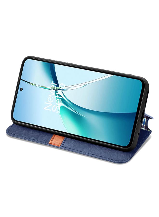 S-TOP Case For Nothing Phone 2a Plus Cubic Grid Pressed Magnetic Leather Phone Case - Image 4