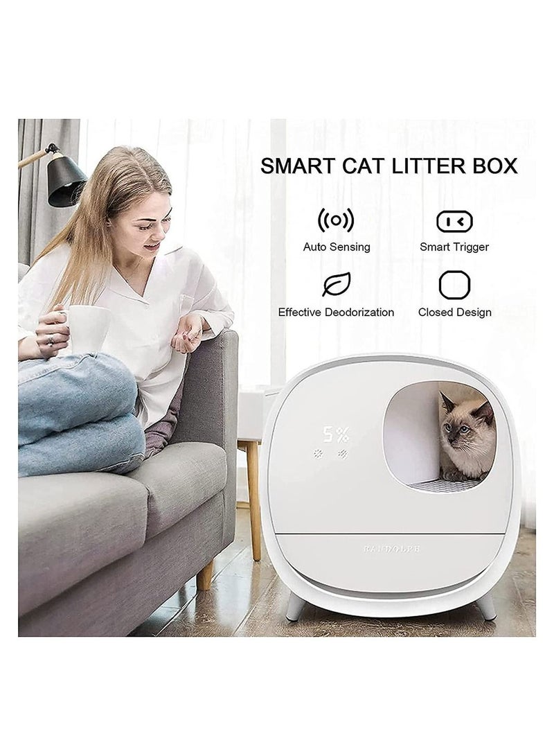 Smart Cat Litter Box Fully Enclosed Drawer Cat Toilet Intelligent Sensing Automatic Cleaning Taste - Image 2