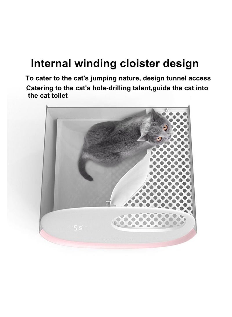 Smart Cat Litter Box Fully Enclosed Drawer Cat Toilet Intelligent Sensing Automatic Cleaning Taste - Image 4