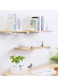 SYOSI Floating Shelf Brackets,  2 Pcs 6 inch Silver Heavy Duty Shelf Brackets, Premium Solid Steel Shelf Supports for Shelves, Heavy Floating Shelves Hardware for Shelves Support DIY  - Image 5