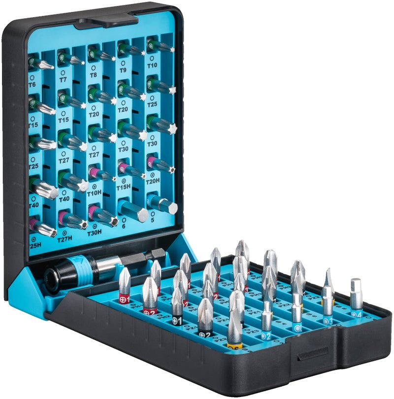 HAZET Bite-Box 2240N/51 I 51-Piece Screwdriver Bit Set, Drive: Pozidriv, Hexagon 6.3 (1/4 Inch), Phillips, Tamper Resistant TORX, Internal Hexagon, Slotted, Internal TORX - Image 4