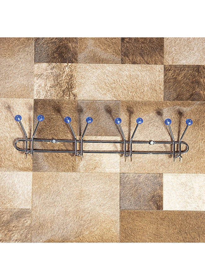Royalford 4 Hook Metal Hanger Dust-Proof Chrome Plated Iron Chrome - Image 3