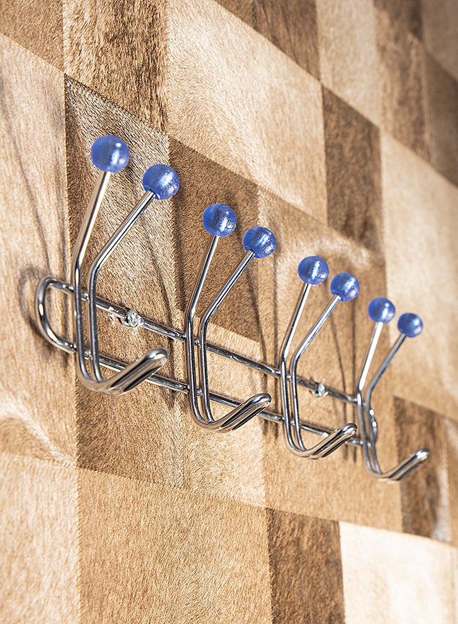 Royalford 4 Hook Metal Hanger Dust-Proof Chrome Plated Iron Chrome - Image 4