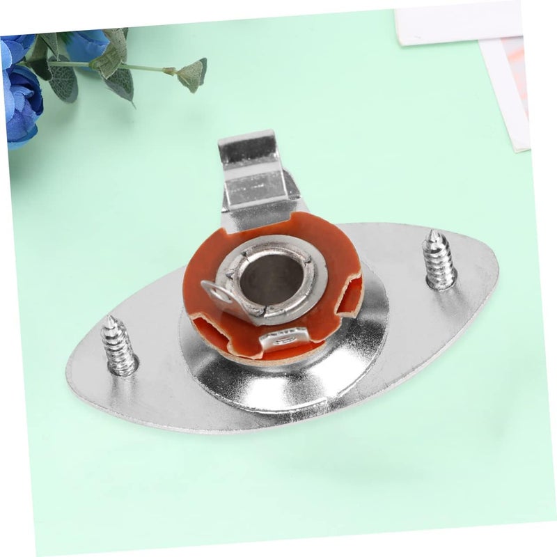 Garneck Electric Guitar Output Jack Plate - Durable for Electric Guitar Pickup - Fit for Guitar Plug Cylinder Enhanced Sound and Performance - Image 3